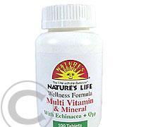 Nature`s Life 04 Multivit. min. echin. Q10 tbl.100, Nature`s, Life, 04, Multivit., min., echin., Q10, tbl.100